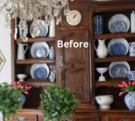 She styled her hutch for spring beautifully—wait until you see her fall look