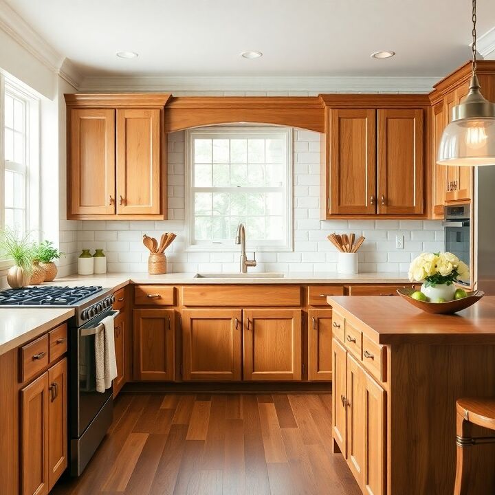 Make 1990's Honey Oak Cabinets Look Shockingly Stunning (6 Ideas ...