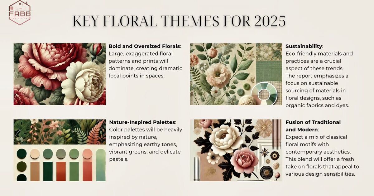 Flower Trend Floral Trends in Interior Design: A Journey Through 2025 | Redesign