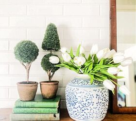 From winter neutrals to spring hues—her home is blooming with blues and greens