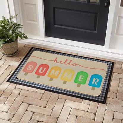 Statement Doormats Fun Summer Doormats That Make a Sunny Statement | Redesign