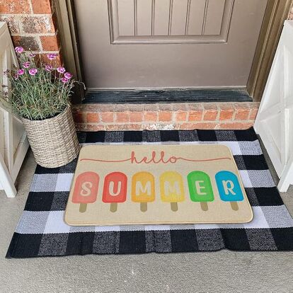 Statement Doormats Fun Summer Doormats That Make a Sunny Statement | Redesign