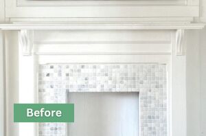 This is the happiest-looking spring mantel we've seen