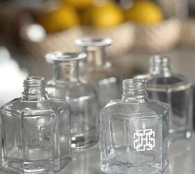 How she's using little glass bottles to add a sweet touch to her Mother's Day brunch table