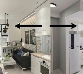 This furniture style looks a little strange, but it makes small rooms feel huge