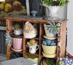 Vintage finds and bright colors bring this kitchen to life