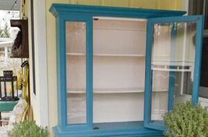 She put a hutch on her porch—and filled it with the sweetest things