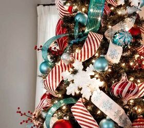 How to Put Ribbon on a Christmas Tree (EASIEST Pro Hack!) | Redesign