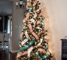 How to Put Ribbon on a Christmas Tree (EASIEST Pro Hack!) | Redesign