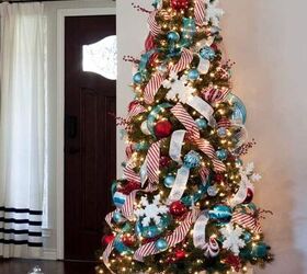 How to Put Ribbon on a Christmas Tree (EASIEST Pro Hack!) | Redesign