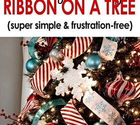 How to Put Ribbon on a Christmas Tree (EASIEST Pro Hack!) | Redesign