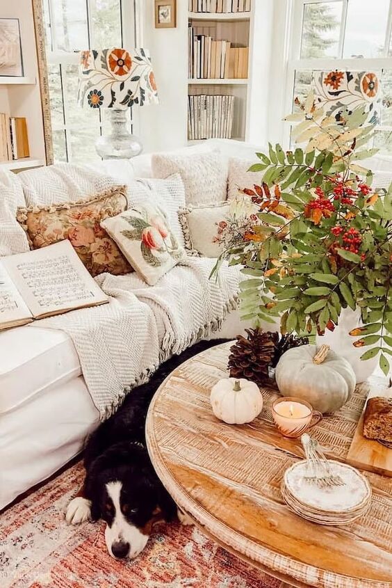This Cozy Fall Sunroom Style Feels Like a Warm Hug | Redesign