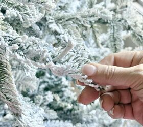 This makes flocked trees look even more magical