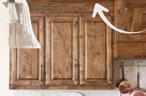 The simple styling move that makes awkward cabinet gaps look amazing