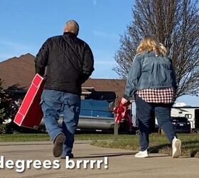 How she decorated her front porch and mailbox for the holiday season