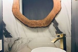 Her unexpected bathroom vanity choice took us by surprise