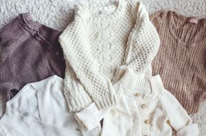 She slipped thrift-store sweaters onto her dining chairs—here's where the mittens and scarf went