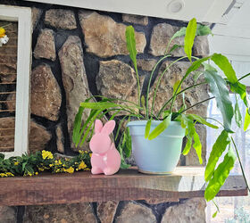 My Disrupted Vision For A Simple Spring Mantel | Redesign