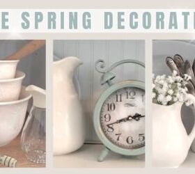 This simple green and white refresh made it feel like spring