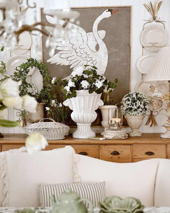 White Spring Design How to Make an All-White Spring Flower Arrangement for Your Entry ...