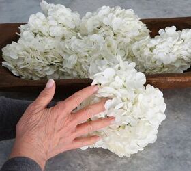 This all-white spring flower arrangement looks stunning in an entry