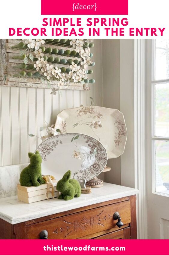 Spring Decorating In the Entryway | Redesign