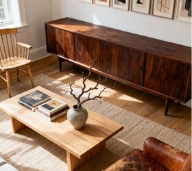 The one rule about wood furniture that every stylish home is breaking