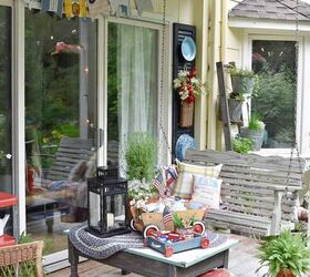 A Patriotic Porch, Full of Vintage Finds | Redesign
