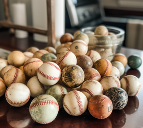 She found a way to decorate with old baseballs—and it's perfect for summer