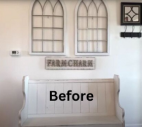 Her beautiful entryway revamp is what's making us want a church pew