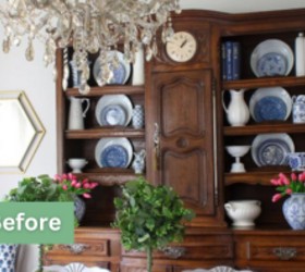 She styled her hutch for spring beautifully—wait until you see her fall look