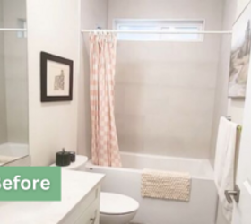 Her builder-grade bathroom looks shockingly different (and it cost her less than you think)