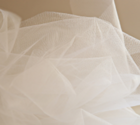 She combines tulle, candles, and touches of pink to create this lovely Valentine's Day look