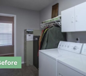 She did this to her small laundry room to make it way more beautiful and functional