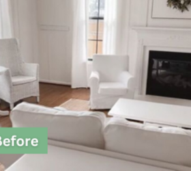 The simple yet stunning way she warmed up her all-white living room for spring