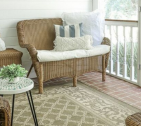 Put an outdoor rug on your porch floor, but don't forget to do THIS to the ceiling