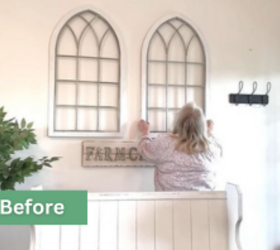 She replaced her two entryway arches with something lovely