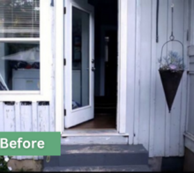 She turned her neglected back door into a beautiful, welcoming entryway
