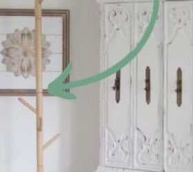 Use a coat rack to copy this genius storage hack that also doubles as decor