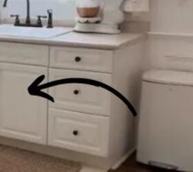 She got rid of her kitchen island and did THIS, and it's just as good (genius!)