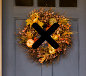 This homeowner always takes down her fall wreath at the beginning of November and replaces it with THIS