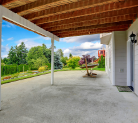 Instead of trellises or plants, this privacy idea will make your outdoor space look stunning