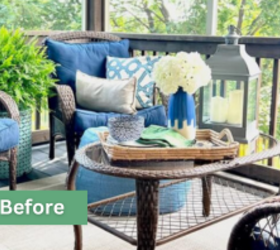 The Walmart swaps that made this porch look huge