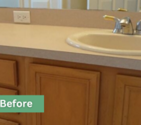 They replaced their ugly bathroom vanity with something so unique