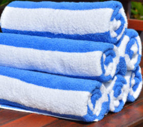 We’ve never seen anyone store their pool towels like this