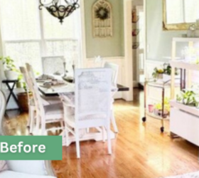 Instead of using French doors here, she did THIS and it's just as good