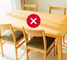 Instead of putting chairs around your table, try this stylish space-saver