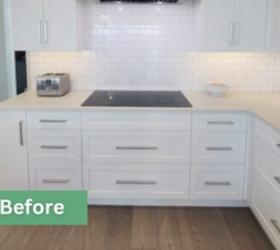 The small hardware update that completely changed this white kitchen (we love what she chose!)